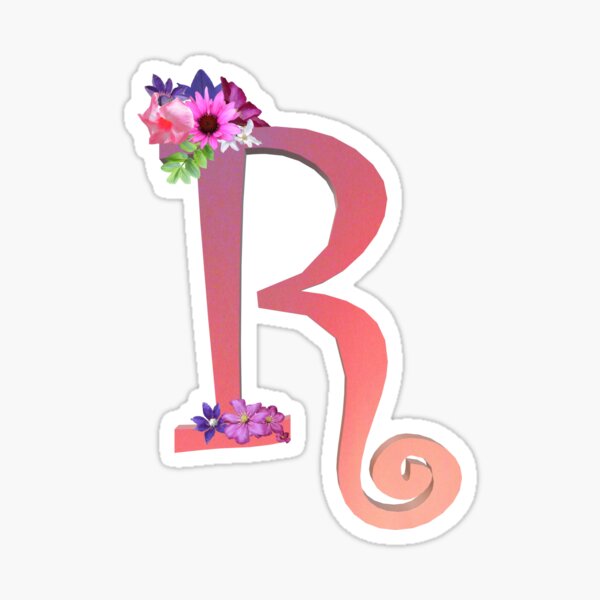 Regalos Y Productos Letra R Con Flores Redbubble
