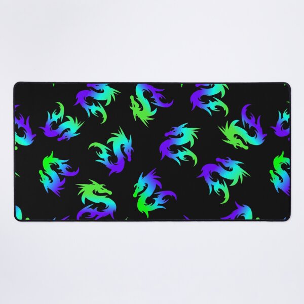 Item preview, COLORFUL WHIMSICAL BLUE GREEN CHINESE DRAGON ABSTRACT PATTERN designed and sold by samArtline.