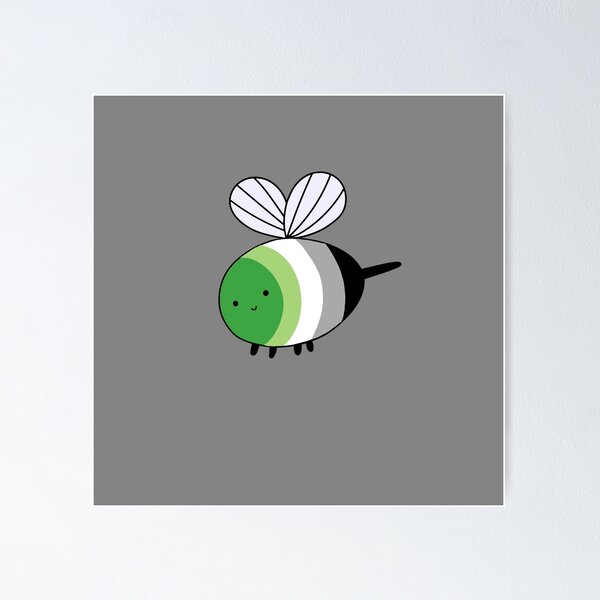 Item preview, Subtle Aromantic Bee. aromantic bee designed and sold by tiredandbored.