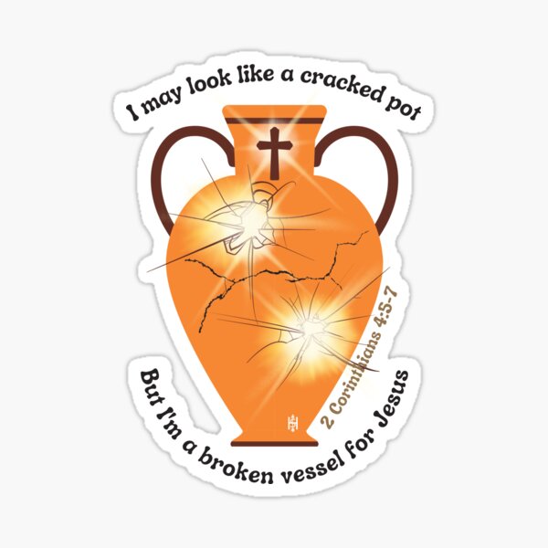 Item preview, Word of God Speak - Cracked Pot designed and sold by ForHisPurpose.