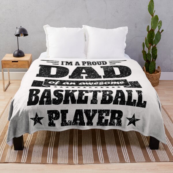 Item preview, I am a proud dad of an awesome basketball player, black letters designed and sold by nikolaj1301.