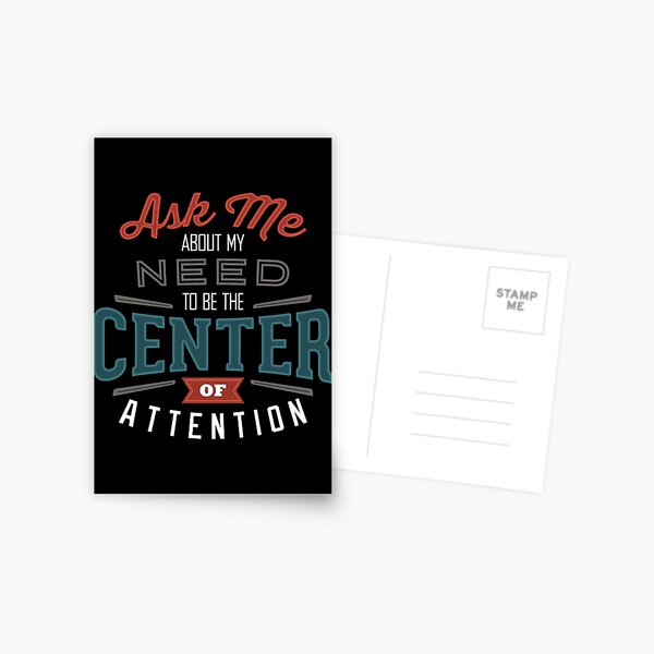Center of Attention Postcard