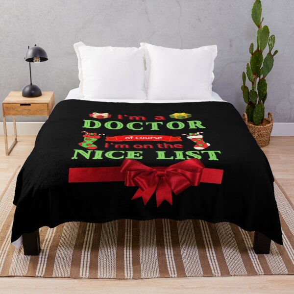Item preview, I'm A DOCTOR Of Course I'm On The Nice List, Funny DOCTOR, Christmas Cheer, Happy Holidays designed and sold by Sun Sand & Sea Art.