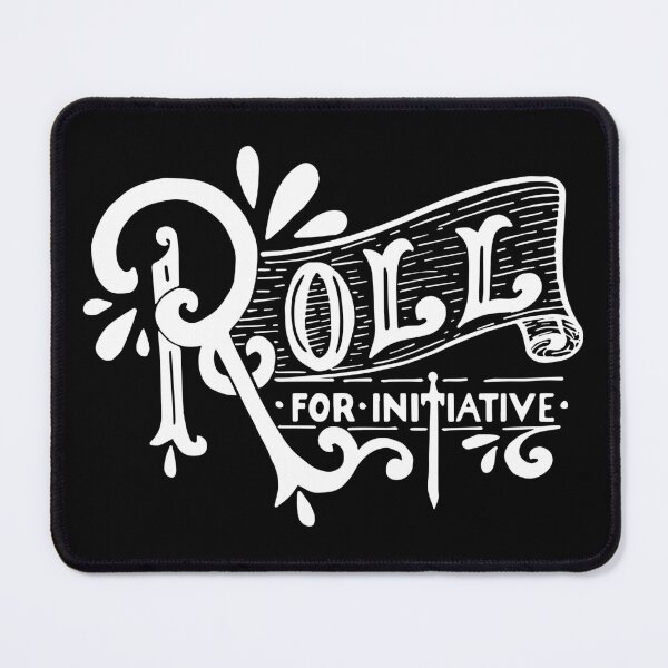 Item preview, Roll for Initiative - dnd lettering quote - light designed and sold by RamonaAlksne.