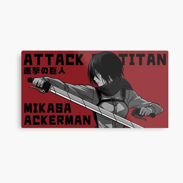 Mikasa Metal Print By Brok5566 Redbubble