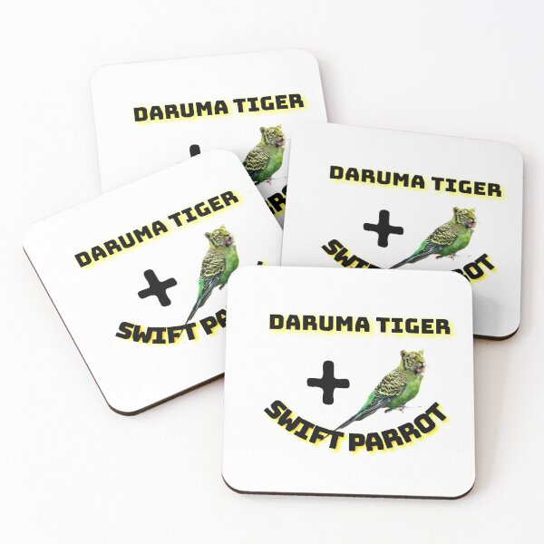Item preview, Daruma Tiger + swift animal desing two animal on one frame  designed and sold by Mohd wasim.