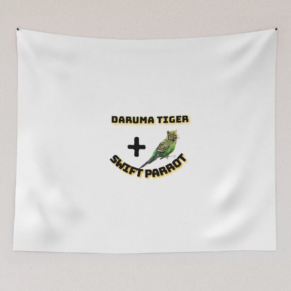 Item preview, Daruma Tiger + swift animal desing two animal on one frame  designed and sold by Mohd wasim.
