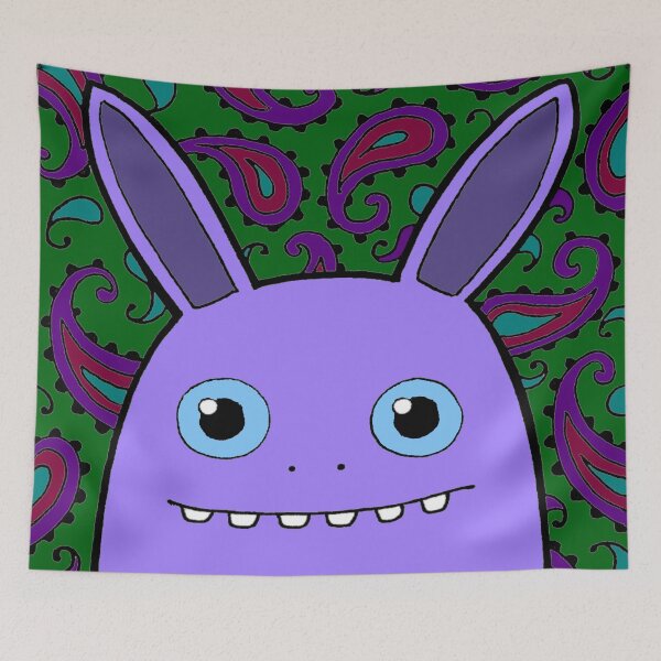 Item preview, Purple Monster with Paisley designed and sold by SquashBlossom1.