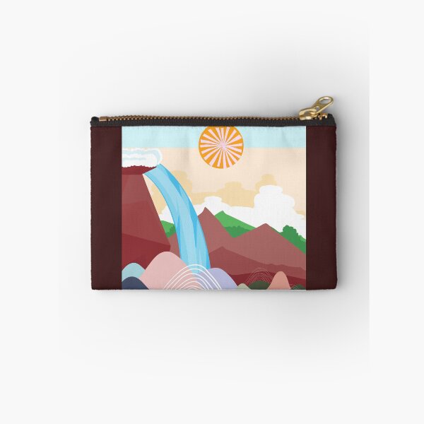 Item preview, Lámina artística Montañas con un paisaje de cascada designed and sold by Popularstuff.