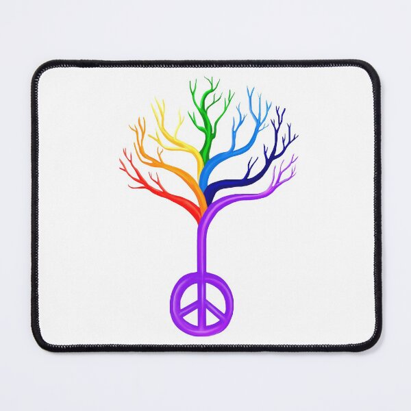 Item preview, Rainbow Peace Sign Tree designed and sold by Deborah Camp.