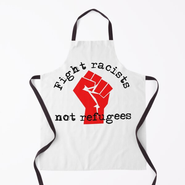 Item preview, Fight racists not refugees with activist fist designed and sold by incurablehippie.