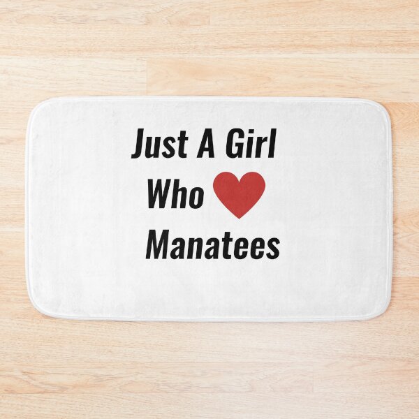 Item preview, Just A Girl Who Loves Manatees designed and sold by Chanchane Store.