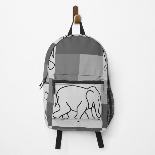 Item preview, Elephant on a gray patterned background designed and sold by Jessi-Sketches.
