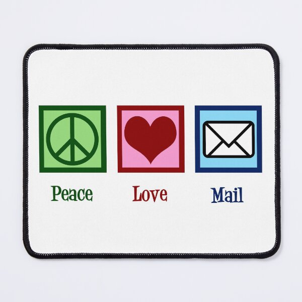 Item preview, Peace Love Mail Post Office Worker designed and sold by Epic Love Designs.