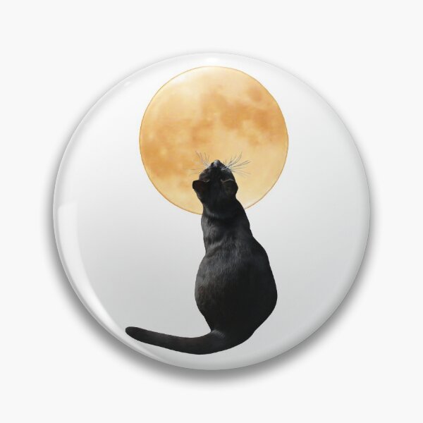 Item preview, Black Cat Moon designed and sold by catsclips.