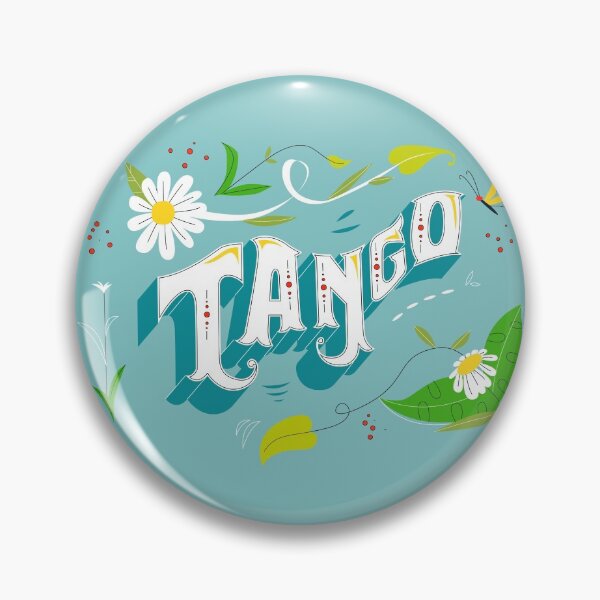 Item preview, Argentine Tango Fileteado Porteno Aqua Blue Floral Banner designed and sold by infinitetango.
