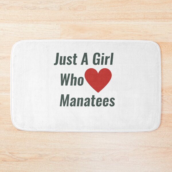 Item preview, Just A Girl Who Loves Manatees designed and sold by Chanchane Store.