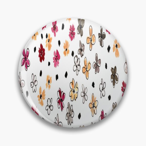 Item preview, Hand Painting Abstract Watercolor Daisy Ditsy Flowers and Dots Repeating Pattern Isolated Background designed and sold by TeeFashionShop.