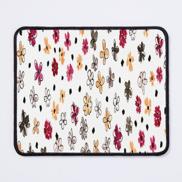 Item preview, Hand Painting Abstract Watercolor Daisy Ditsy Flowers and Dots Repeating Pattern Isolated Background designed and sold by TeeFashionShop.