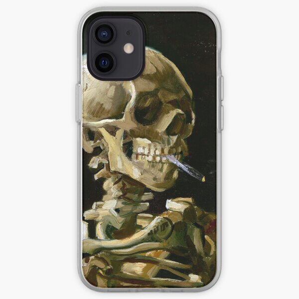 Vincent van Gogh Head of a Skeleton with a Burning Cigarette iPhone Soft Case