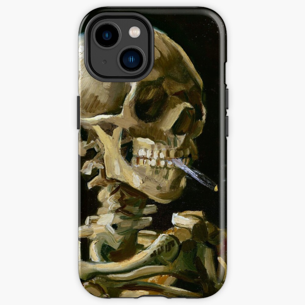 Vincent van Gogh Head of a Skeleton with a Burning Cigarette iPhone Case