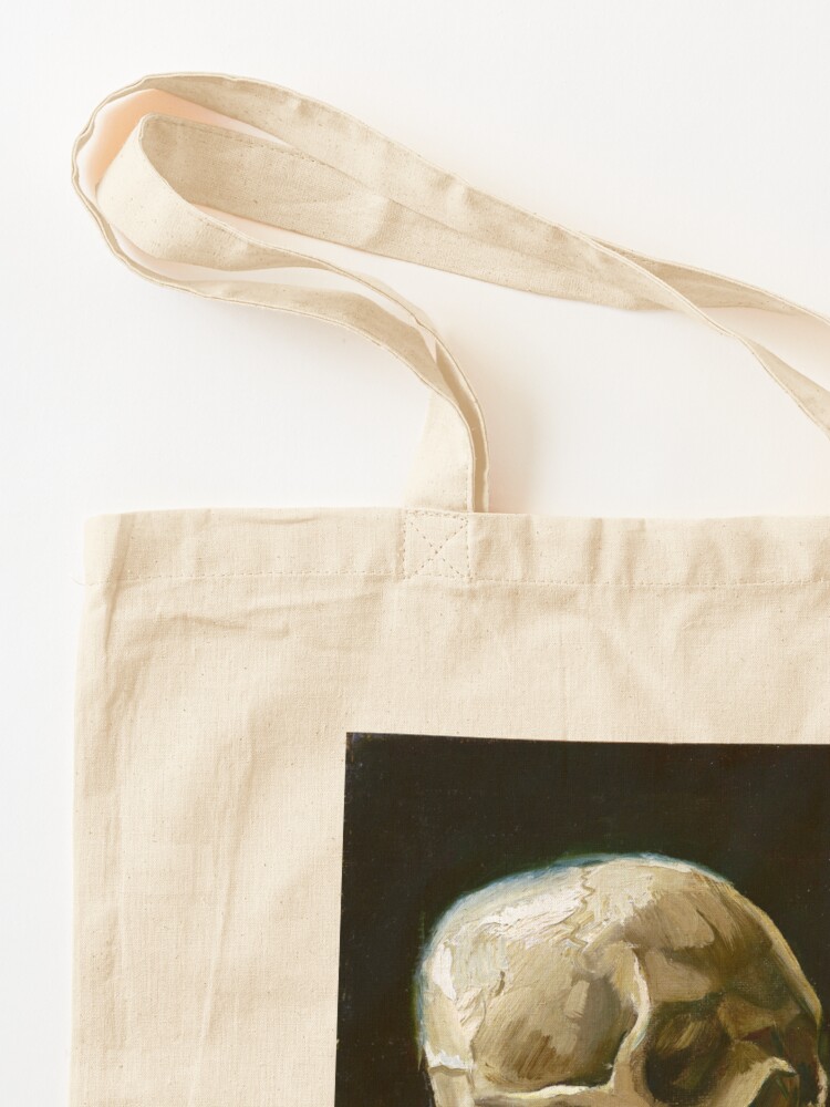 Alternate view of Vincent van Gogh Head of a Skeleton with a Burning Cigarette Tote Bag