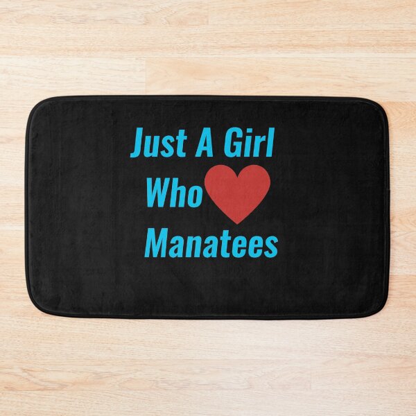 Item preview, Just A Girl Who Loves Manatees designed and sold by Chanchane Store.