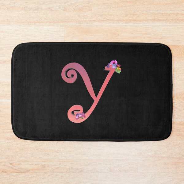 Item preview, Script letter Y decorated with flowers designed and sold by AloraDawnEve.