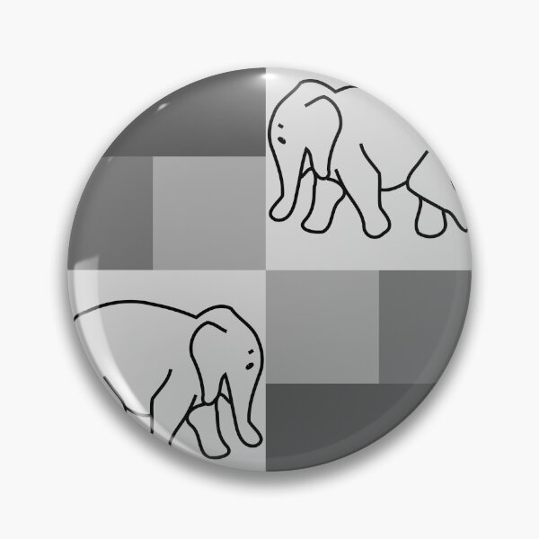 Item preview, Elephant on a gray patterned background designed and sold by Jessi-Sketches.