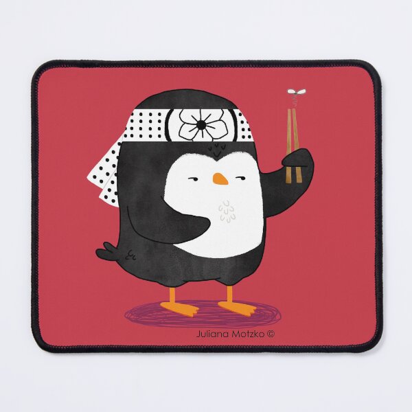 Karate Penguin Mouse Pad