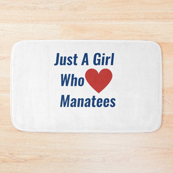 Item preview, Just A Girl Who Loves Manatees designed and sold by Chanchane Store.