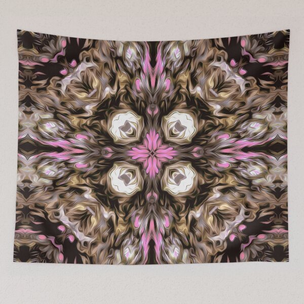Item preview, Luxury, vintage, ornamental, pastel pink, beige, white, pattern designed and sold by Svitac.