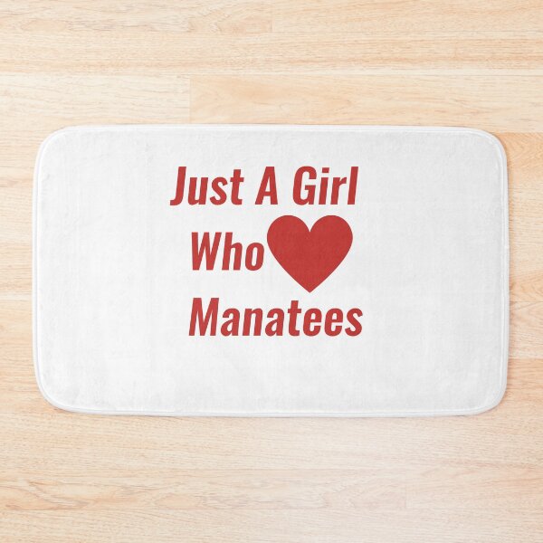 Item preview, Just A Girl Who Loves Manatees designed and sold by Chanchane Store.