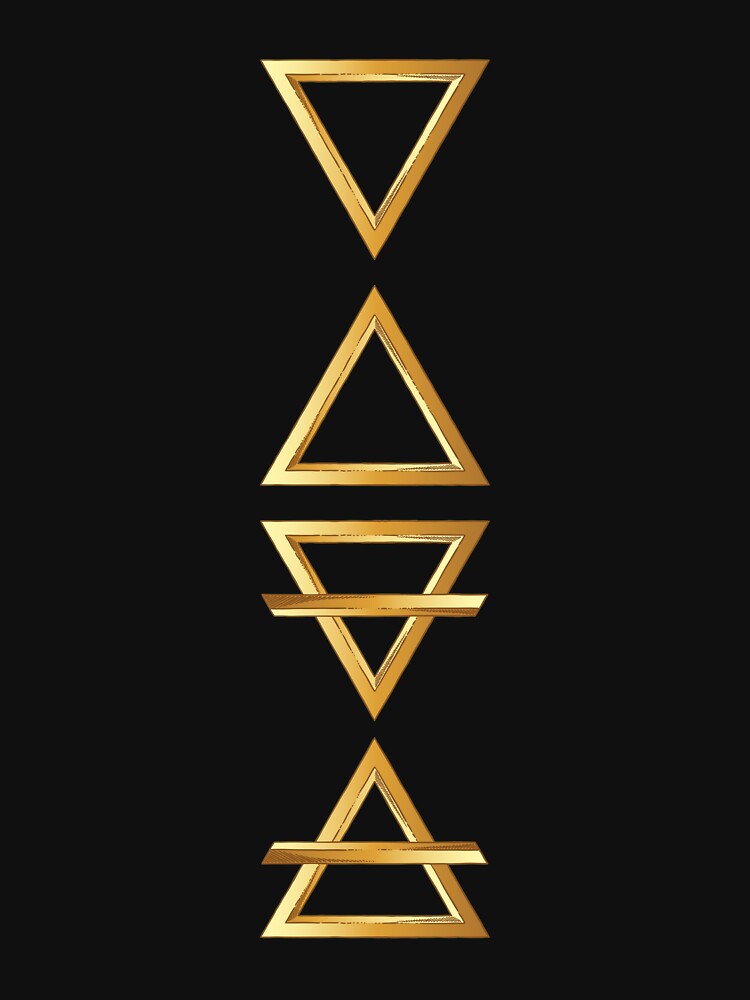 Camiseta esencial for Sale con la obra «Símbolos de alquimia Fuego