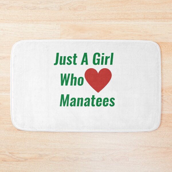 Item preview, Just A Girl Who Loves Manatees designed and sold by Chanchane Store.