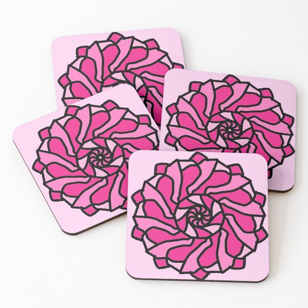 Item preview, pink illustrated flower NFT designed and sold by AurelsPrints.