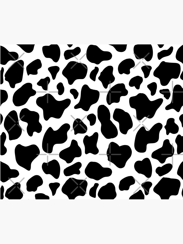 GOOD MOO Cows Lover Aesthetic Cow Print pattern Black and White