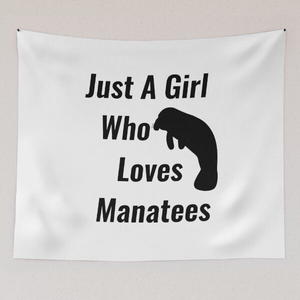 Item preview, Just A Girl Who Loves Manatees designed and sold by Chanchane Store.