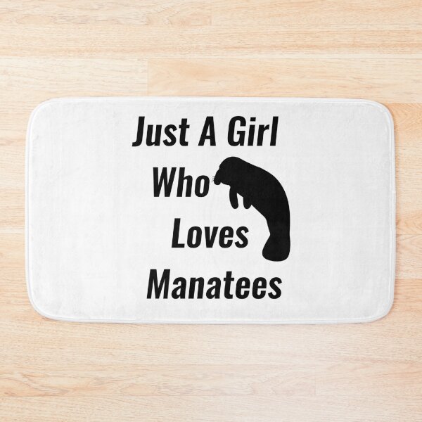 Item preview, Just A Girl Who Loves Manatees designed and sold by Chanchane Store.