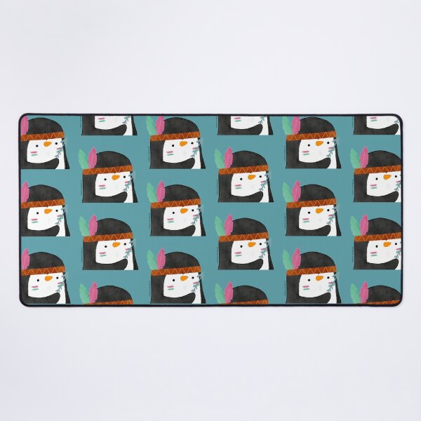 Indian Penguin Desk Mat