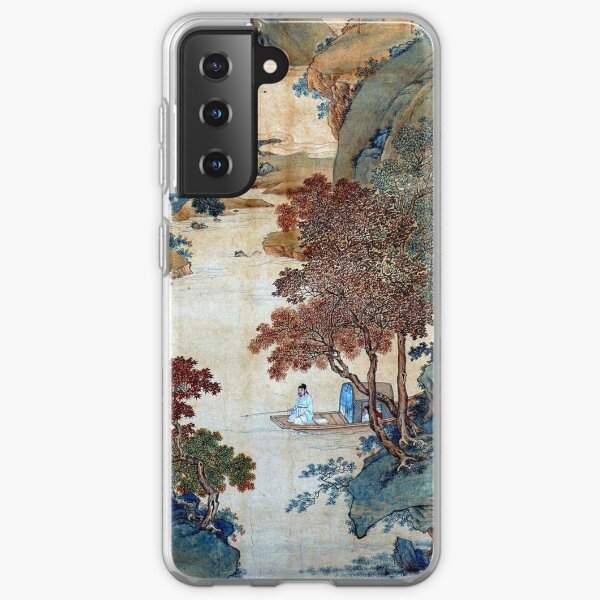 Qiu Ying Fishing under Chinese Sweet Gums Samsung Galaxy Soft Case