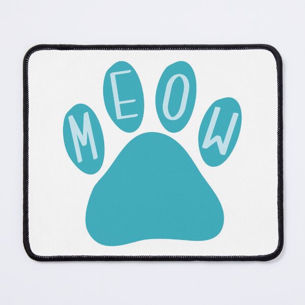 Item preview, Cat Paw Meow Teal designed and sold by DanaAndTheBooks.