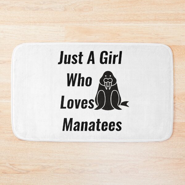 Item preview, Just A Girl Who Loves Manatees designed and sold by Chanchane Store.