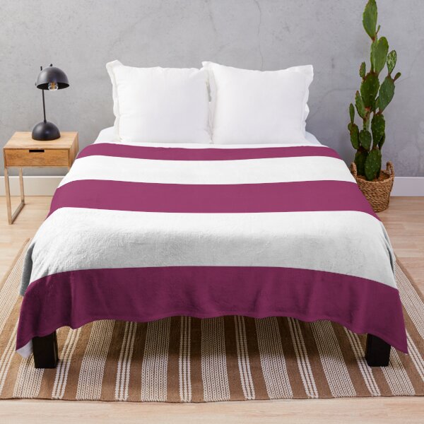 Item preview, Large MAROON RED and WHITE Horizontal STRIPES designed and sold by RachelMacht.