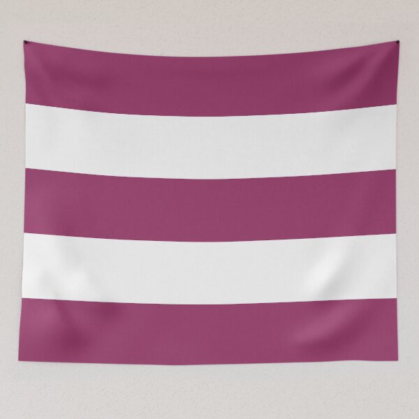 Item preview, Large MAROON RED and WHITE Horizontal STRIPES designed and sold by RachelMacht.