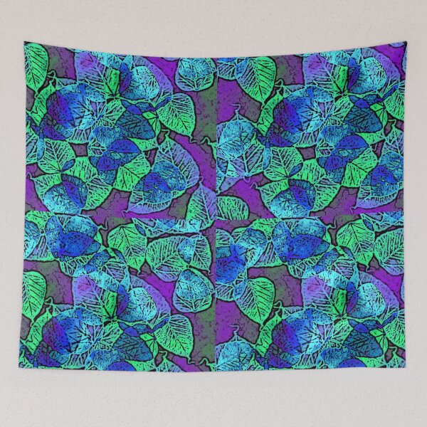 Item preview, Blue and Green Abstract Leaf Design designed and sold by SillaHoekstra.