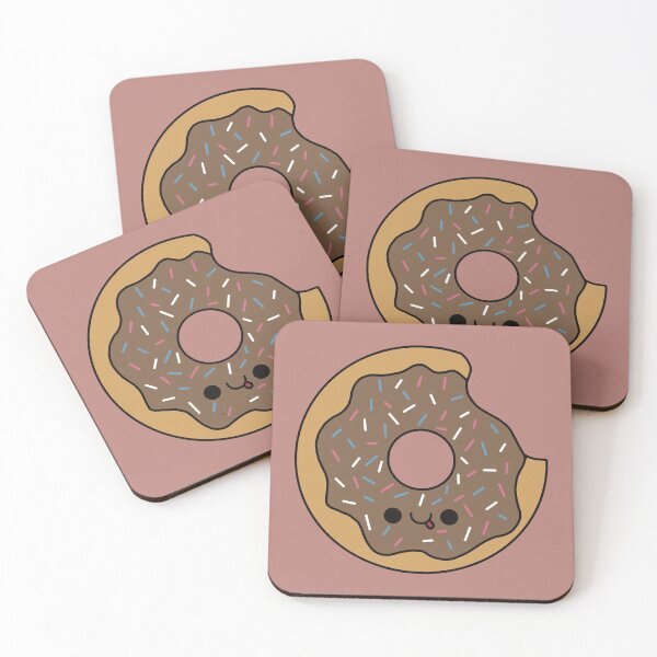 Item preview, Cute Chocolate Donut - Kawaii Donut designed and sold by KawaiiByDice.
