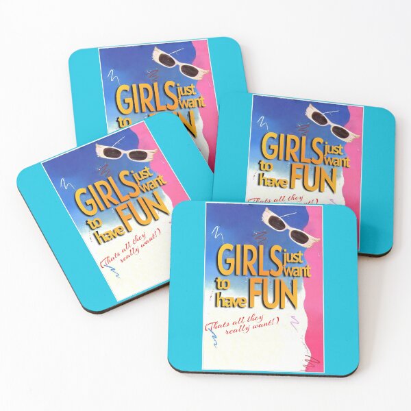 Item preview, Girls Just Want To Have Fun, Girl Power, GRL PWR, 80's, 80s, 1980's, 1980s designed and sold by HazardPaay.