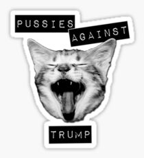 Pussies Against Trump Grey Sticker