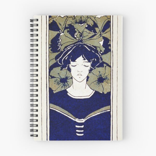 Item preview, Vintage Poster Behind the Arras (1895) by Ethel Reed designed and sold by Designedbysm.